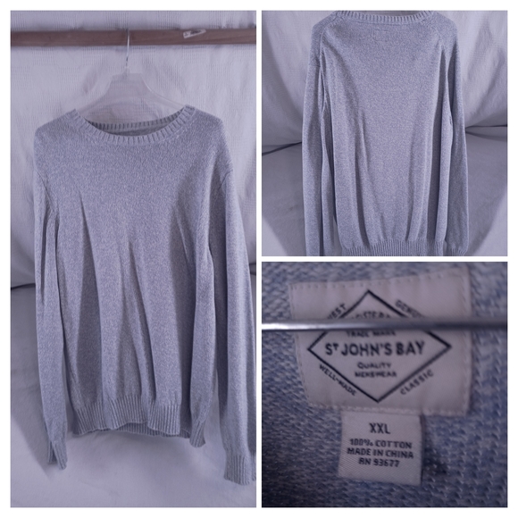 St. John's Bay Gray Sweater - Picture 13 of 16